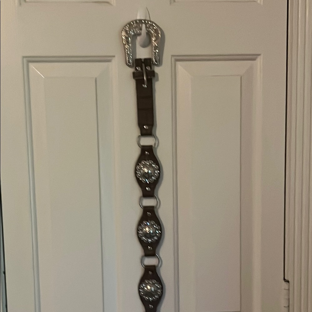 Nocona Brown and Silver Women's Belt